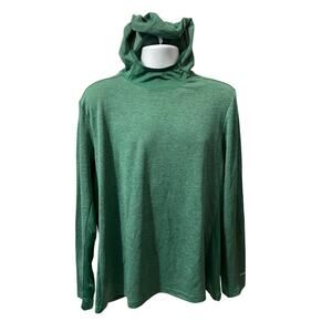 OUTDOOR LONG SLEEVE HOODED SHIRT — Quick Dri Green Active Top 24x27